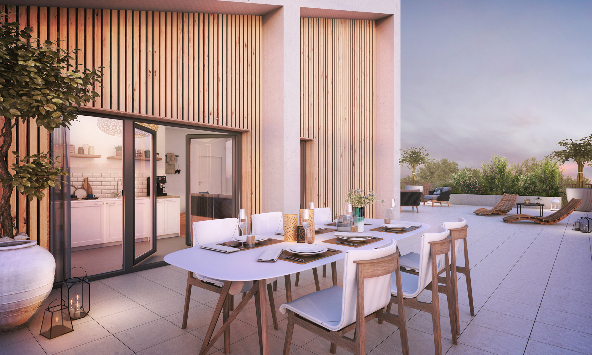 Votre appartement terrasse à Bordeaux