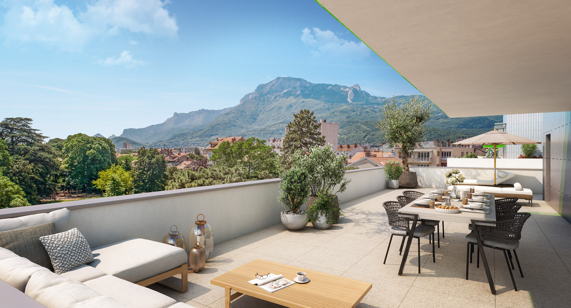 Appartement terrasse neuf à Grenoble