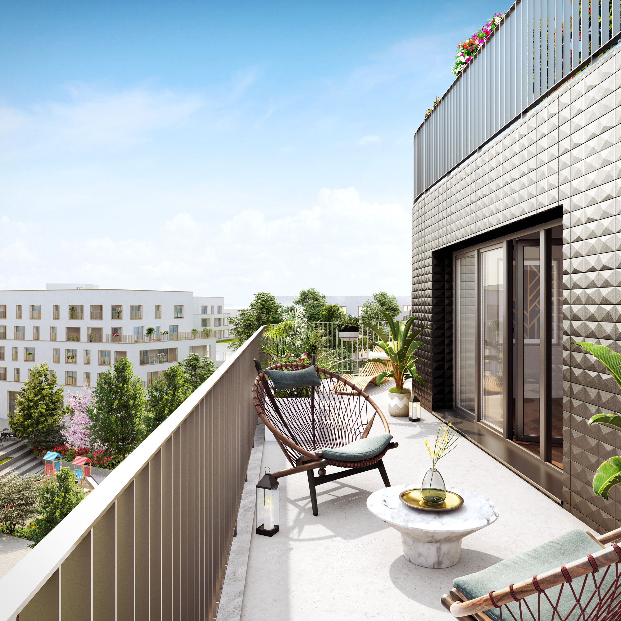Appartement neuf Prisme à Chatenay-Malabry ecoquartier LaVallée