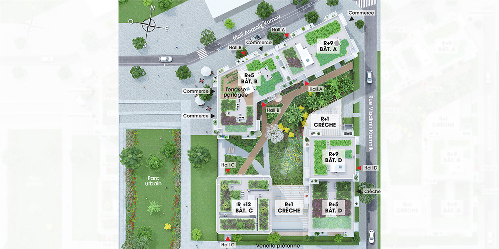 Plan Masse Rue Vladimir Kramnik Asnières-sur-Seine