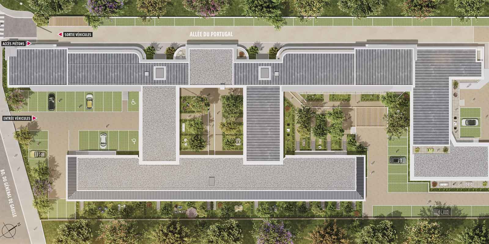 Plan masse du programme L'EIFFIGIE à Draveil