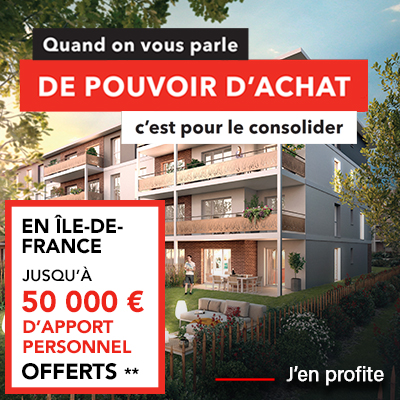 Jusqu'à 50 000€ d'apport personnel OFFERTS en Ile de France**