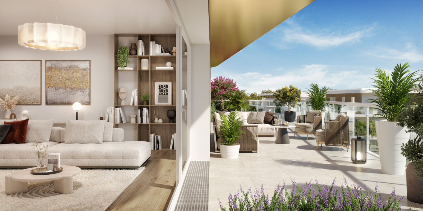 appartement neuf pers interieure domaine des prunais Villiers sur Marne