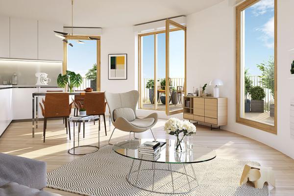 Séjour appartements neufs à Mantes-la-Jolie Le Baron (78)