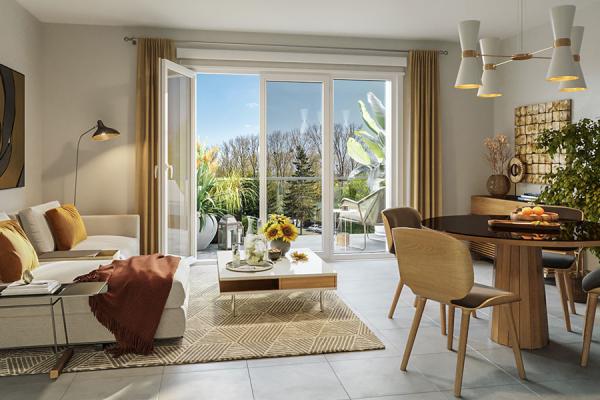 Séjour Appartement neuf à Saran Symbiose
