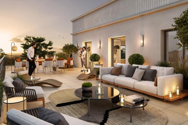 Appartement terrasse Esprit Art Déco à Clamart