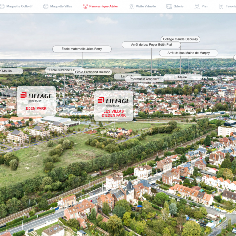 Margny-les-Compiegne ZAC prairie Vue panoramique