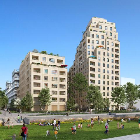 Vue extérieure bis résidence Central Parc Asnières-sur-Seine (92)