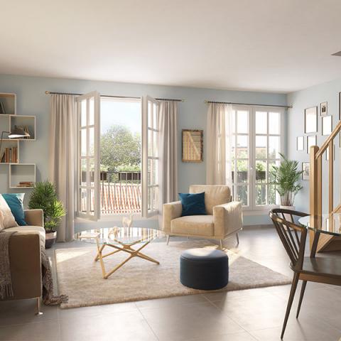 Séjour Appartement neuf Eloquence à Margny-lès-Compiègne