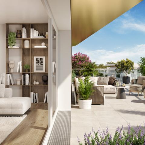 appartement neuf pers interieure domaine des prunais Villiers sur Marne