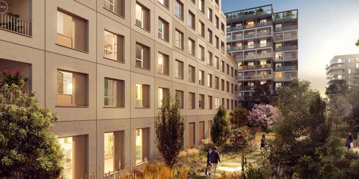 Vue extérieure résidence Central Parc Asnières-sur-Seine (92)