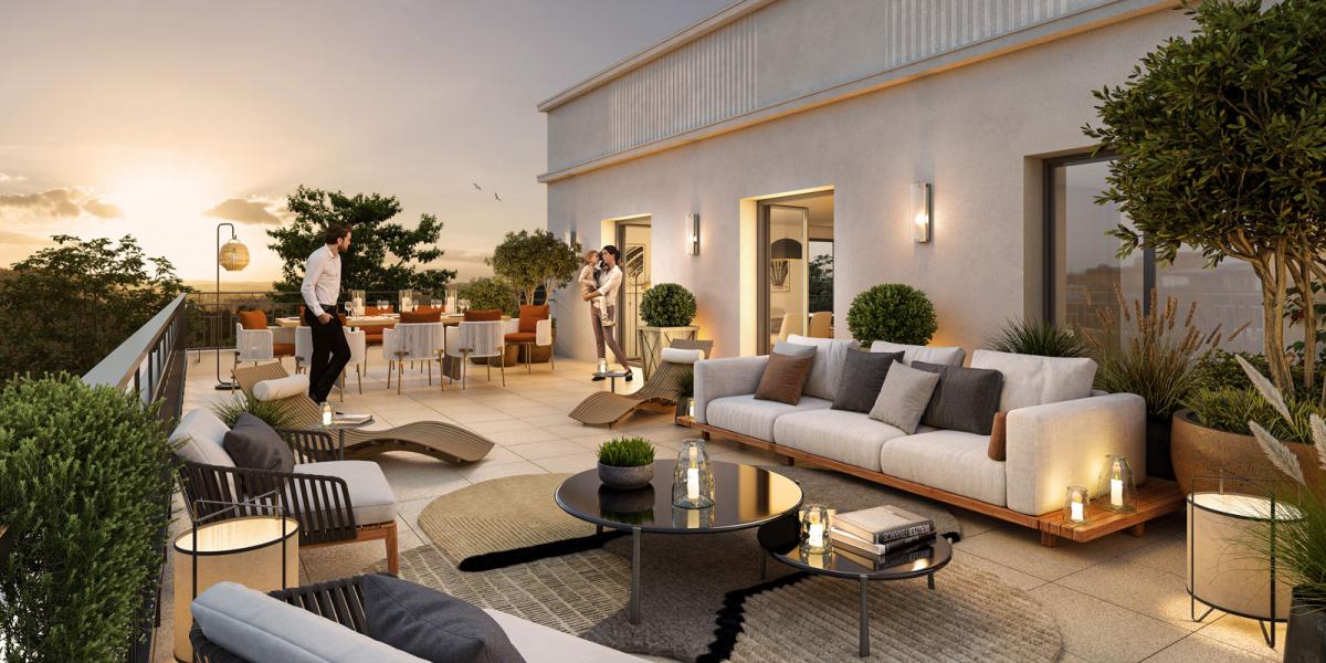 Appartement terrasse Esprit Art Déco à Clamart
