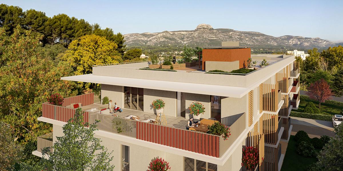 Terrasse Les Ecolines à Aubagne