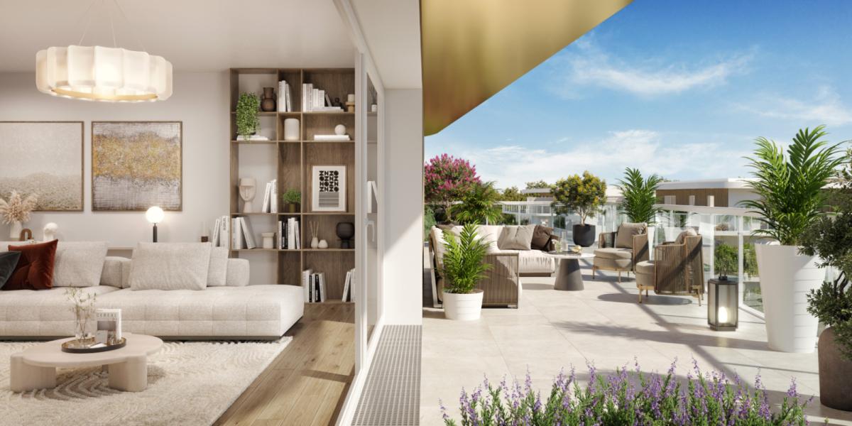 appartement neuf pers interieure domaine des prunais Villiers sur Marne
